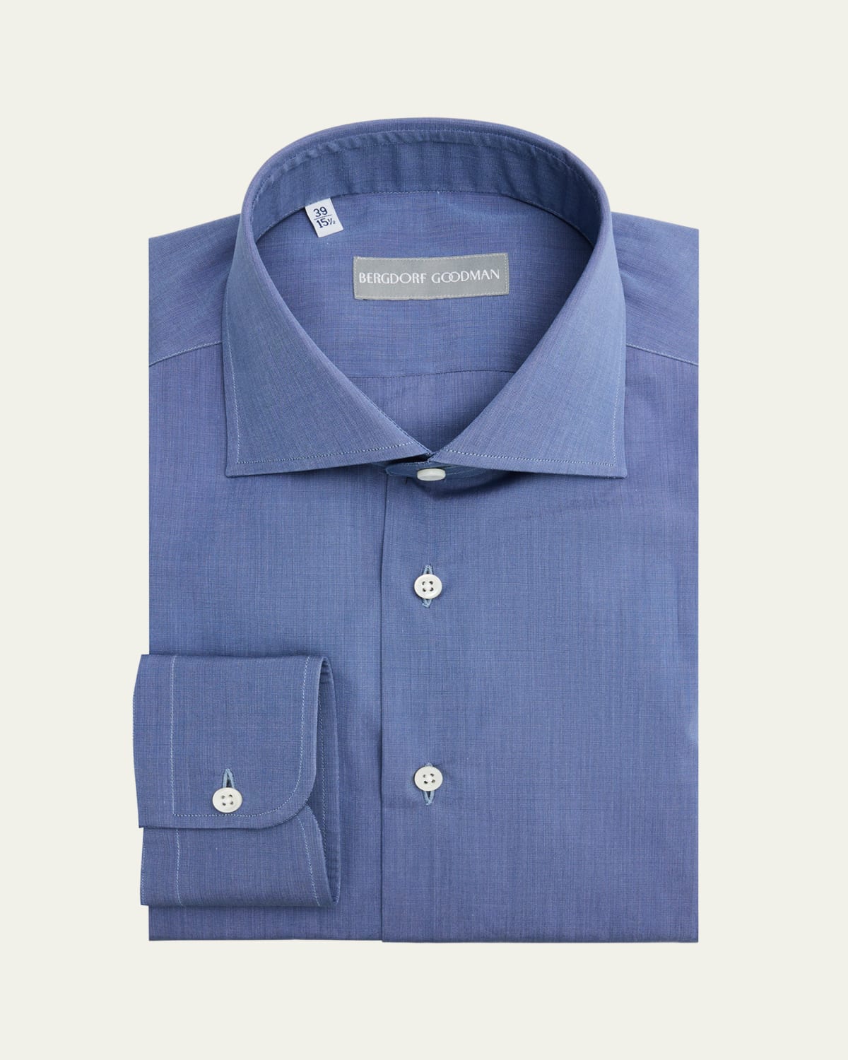 bergdorf goodman dress shirts Bergdorf Goodman Men's Formal Twill Fly-Front Dress Shirt, White, Men's, 38 Eu (15 Us), Shirts Tops Formal & Evening Dress Shirts