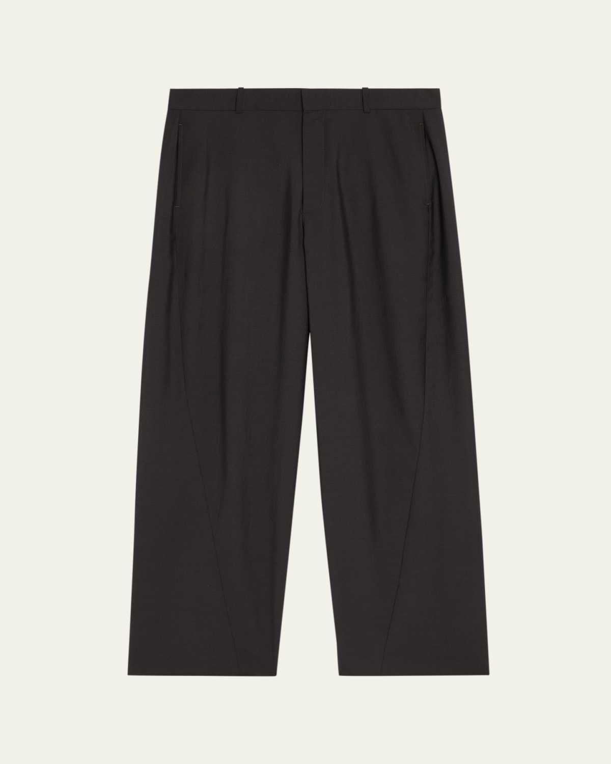 THE ROW Men's Time Pleated Wool-Blend Pants - Bergdorf Goodman