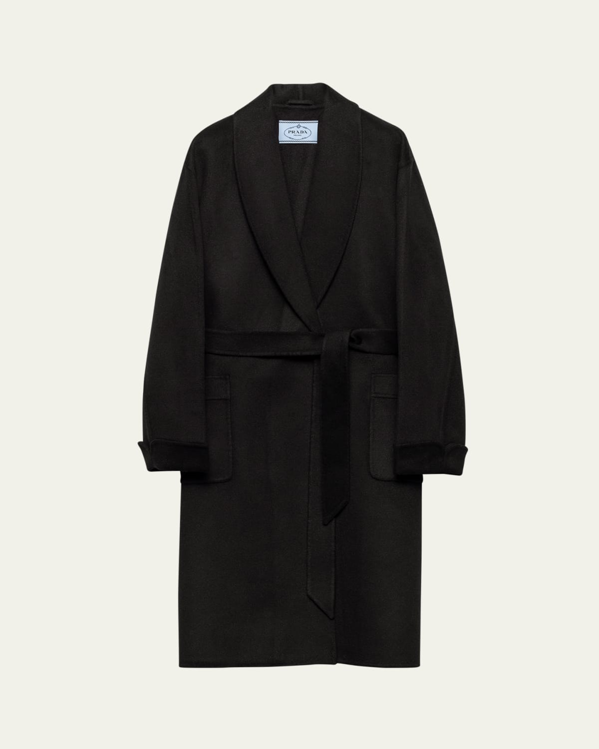 Eskandar Silk Wool Wide A-Line Chinese Collar Jacket - Bergdorf