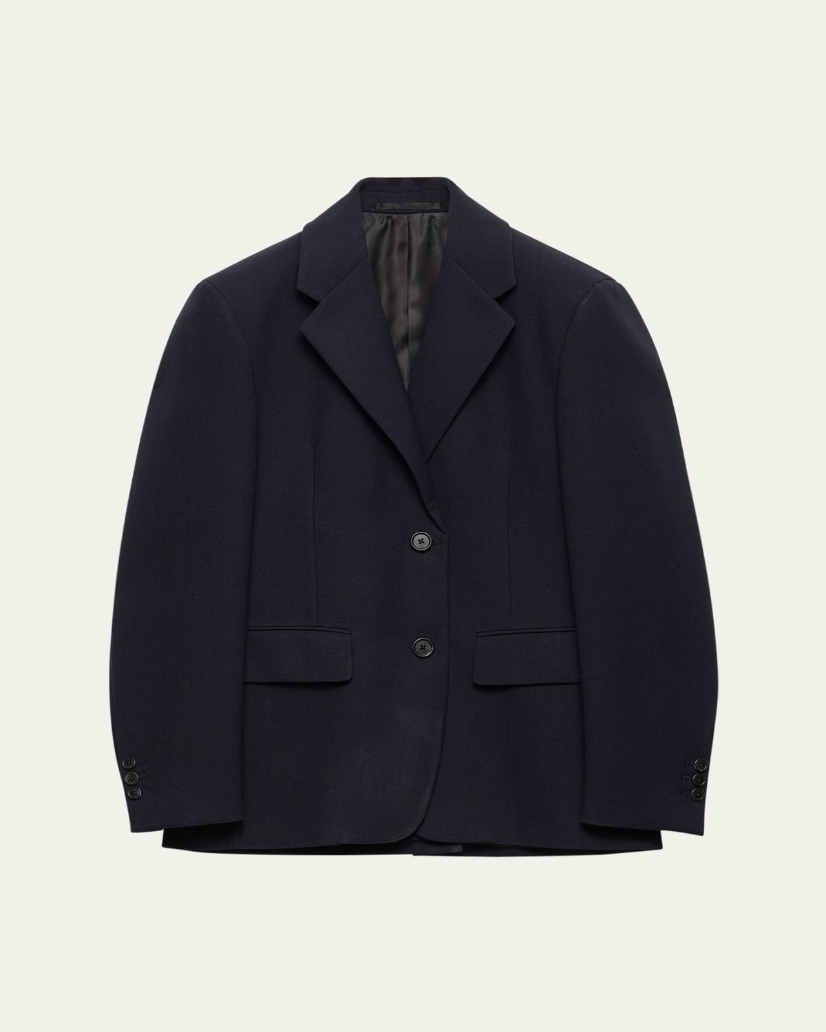 Prada Re-Nylon Single-Breasted Jacket with Mini Pouch - Bergdorf