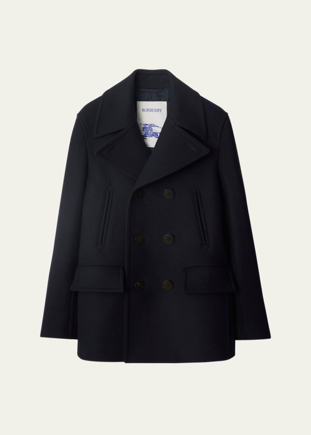 Burberry Men's Chevington Herringbone Wool Dual Burberry Car Coat