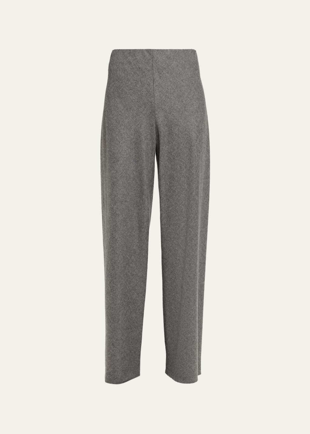 sacai Double-Faced Silk-Cotton Barrel-Leg Ankle Pants - Bergdorf