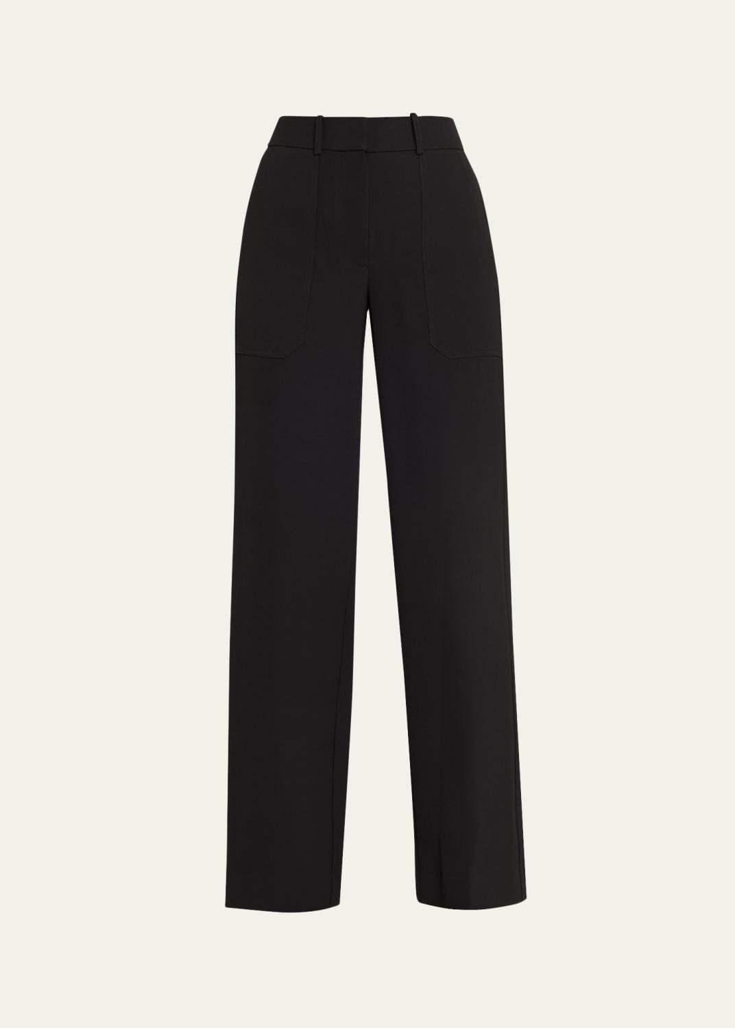 Ramy Brook Paula Checkered Denim Wide-Leg Pants - Bergdorf Goodman
