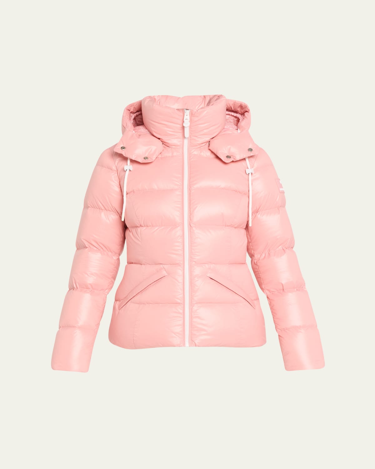 Madalyn Lustrous Light Down Jacket with Hood