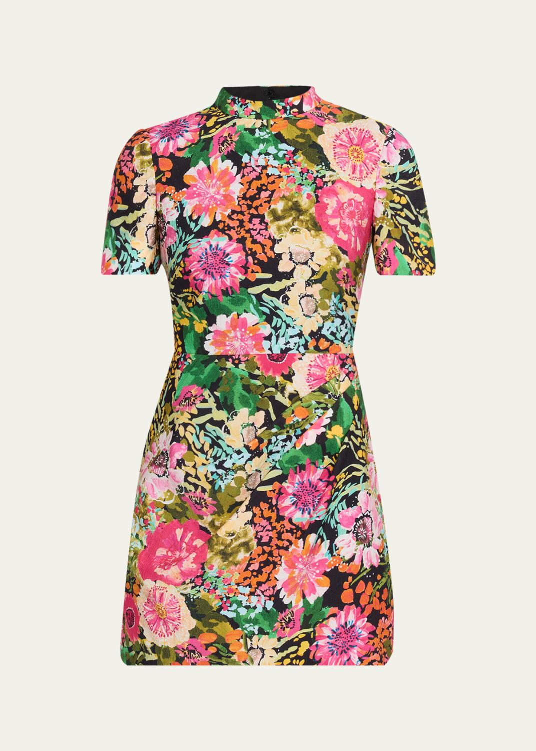 Cara Cara Cherry Linen Mini Dress - Bergdorf Goodman