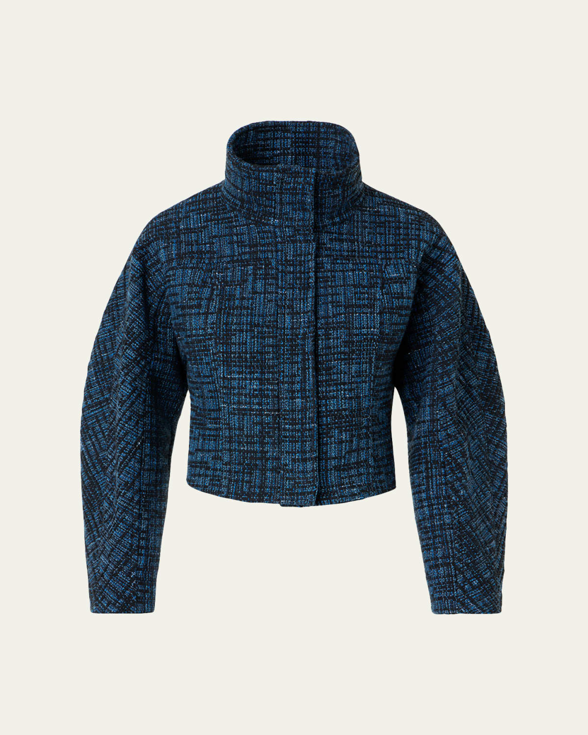 Akris Alisa Check Wool Double Face Jacket - Bergdorf Goodman