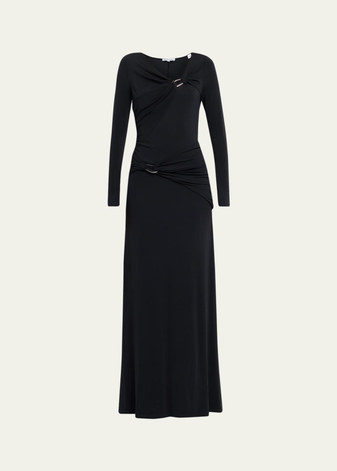 Lafayette 148 New York Balloon-Sleeve Jacquard Midi Dress 