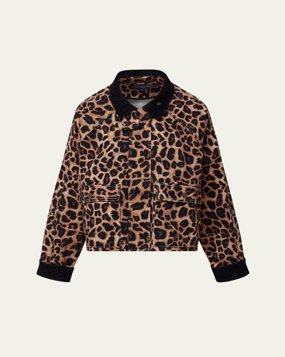 Cropped Signature Double Wool Jacket