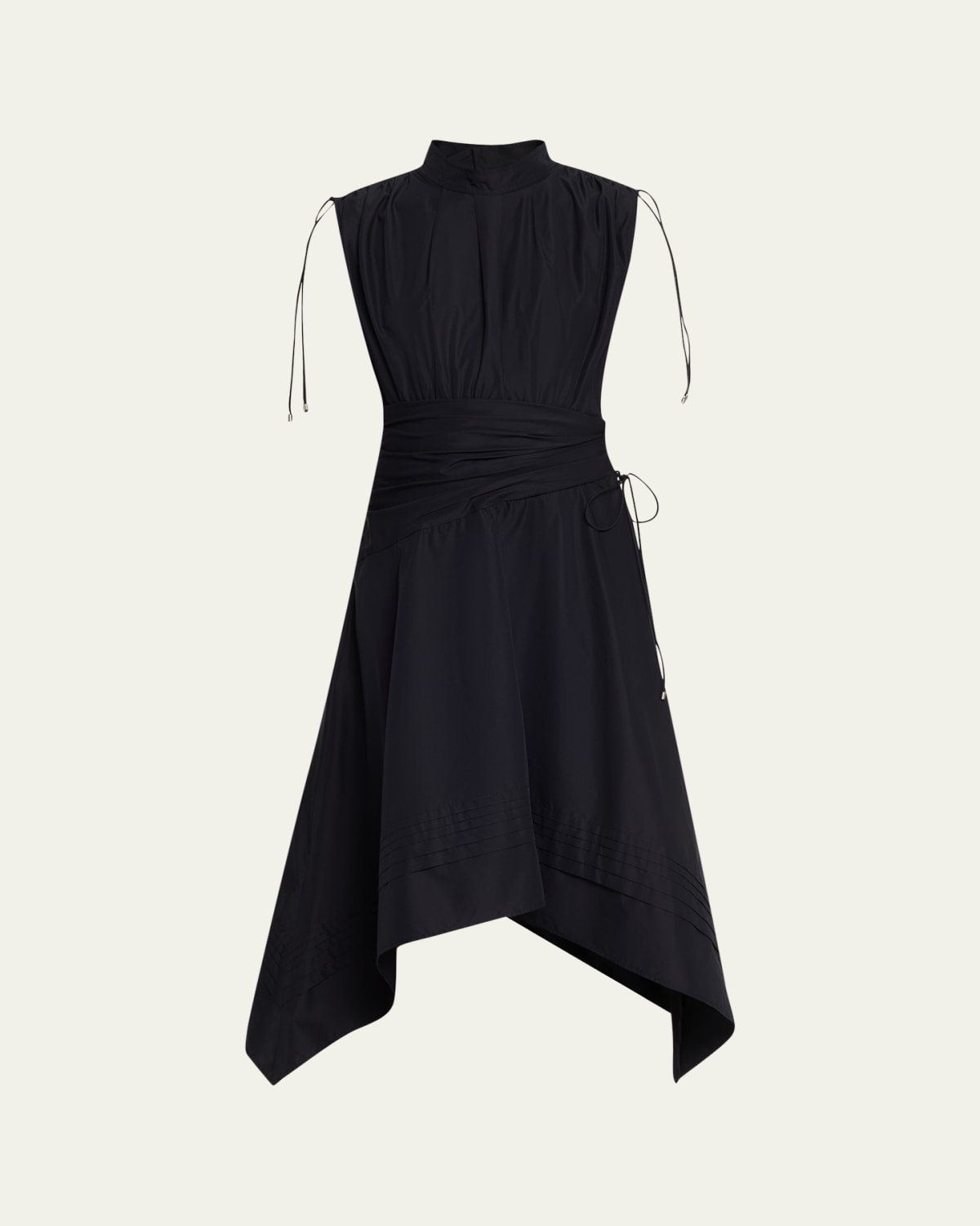 3.1 phillip lim silk dress 3.1 Phillip Lim PUFFED SLV FLARE W SHIRRING DETAIL DRESS - ICE BLUE