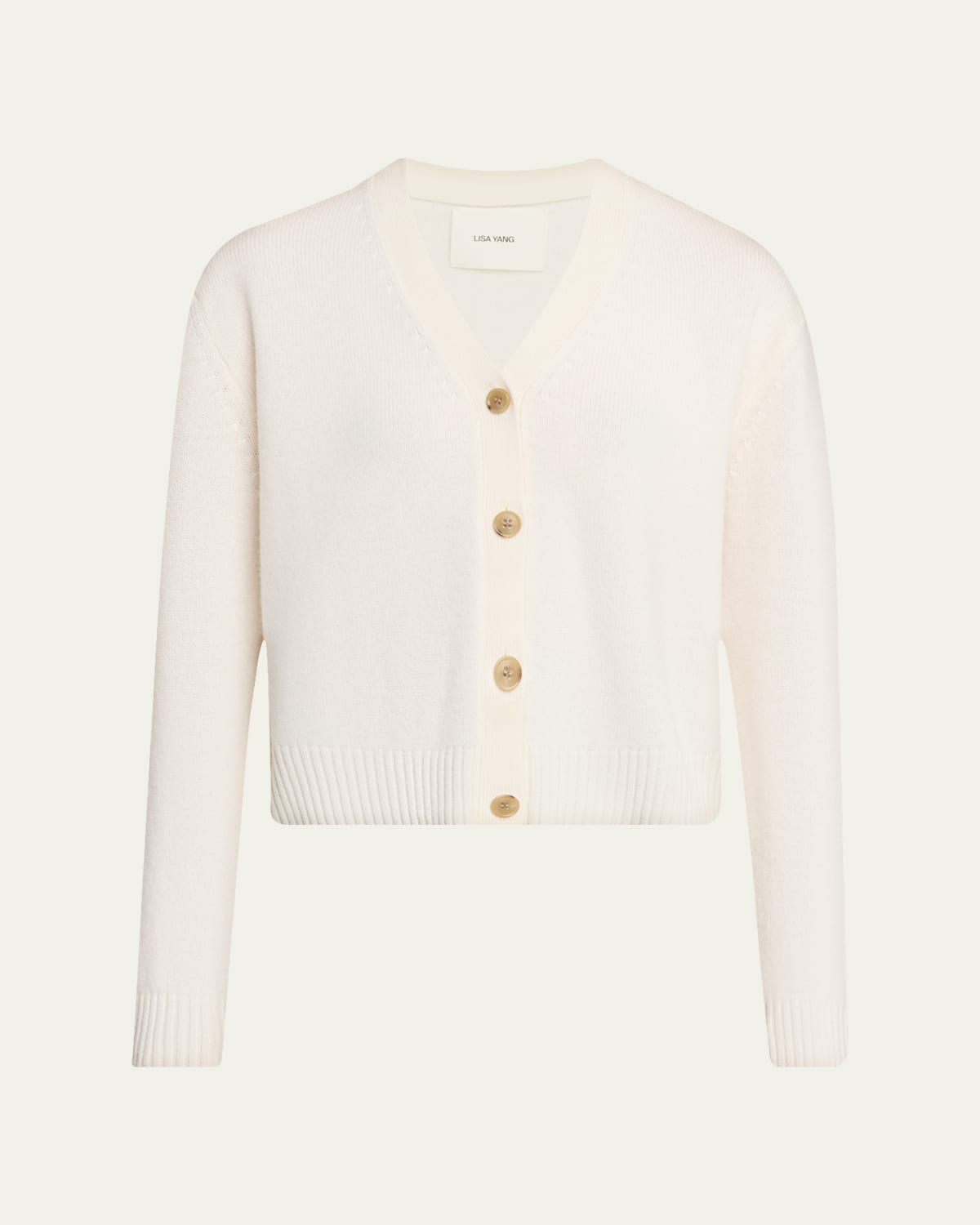 Lisa Yang Azalea Fuzzy Cashmere Crewneck Cardigan - Bergdorf Goodman