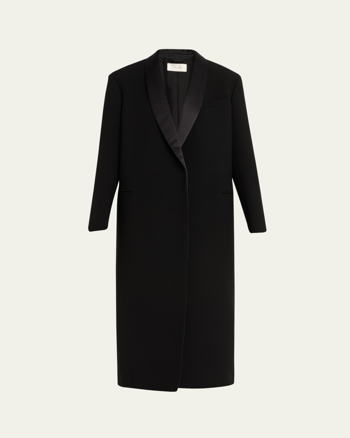 Eskandar Silk Wool Wide A-Line Chinese Collar Jacket - Bergdorf