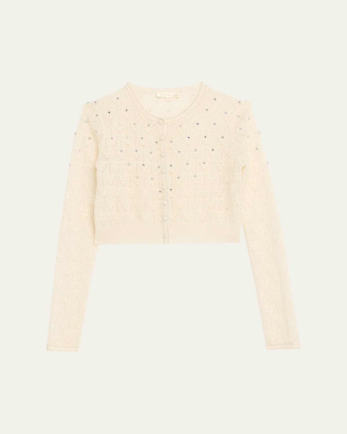 LoveShackFancy Clementian Alpaca-Blend Ribbon Cardigan - Bergdorf