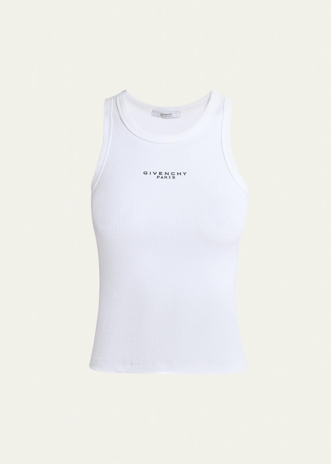 Stella McCartney Frilled Hem Rib Tank Top - Bergdorf Goodman