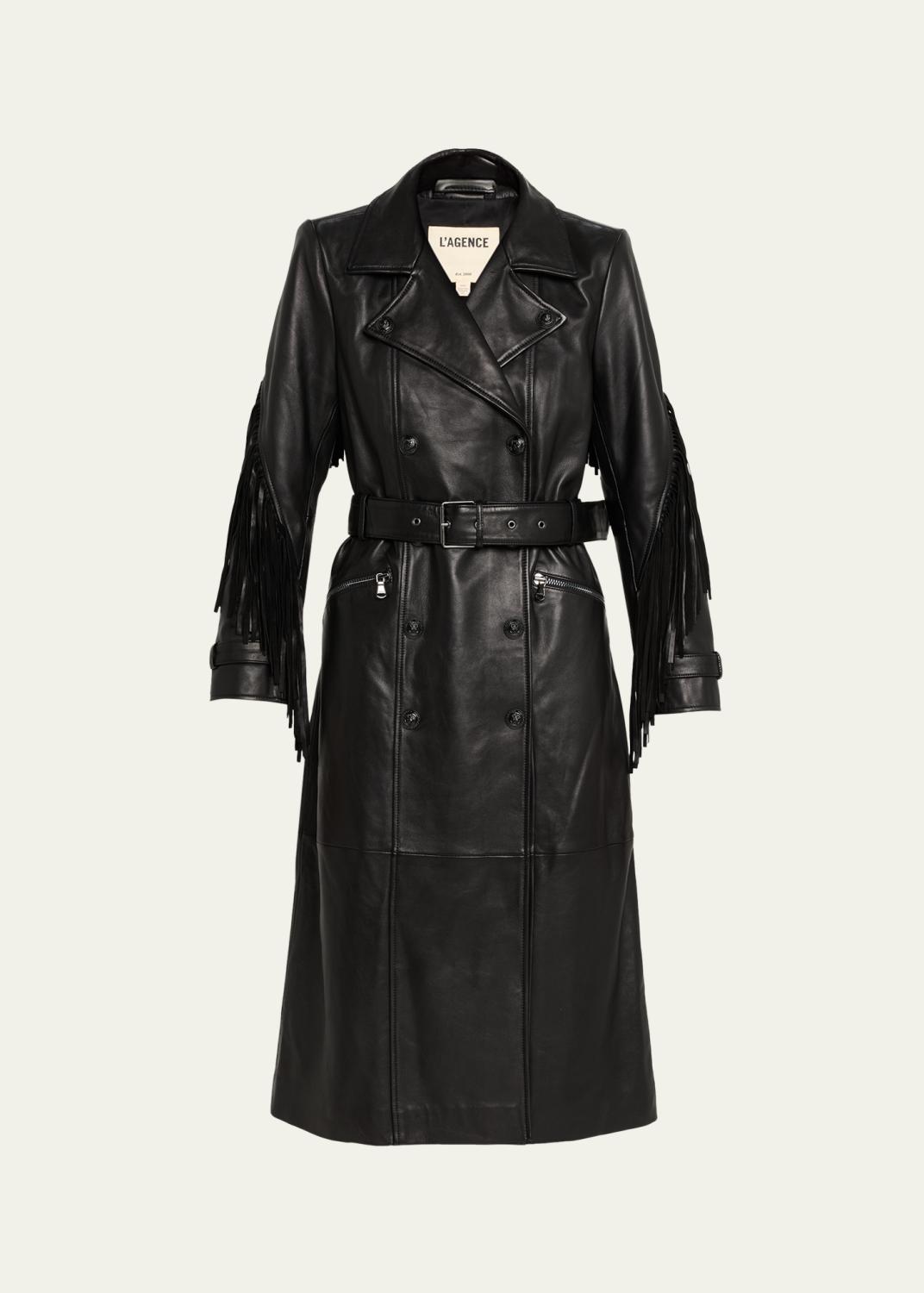 sacai Colorblock Cotton Gabardine Long Trench Coat - Bergdorf Goodman