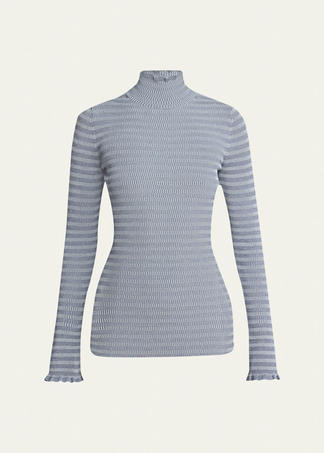 Helmut Lang Cable Turtleneck Sweater - Bergdorf Goodman