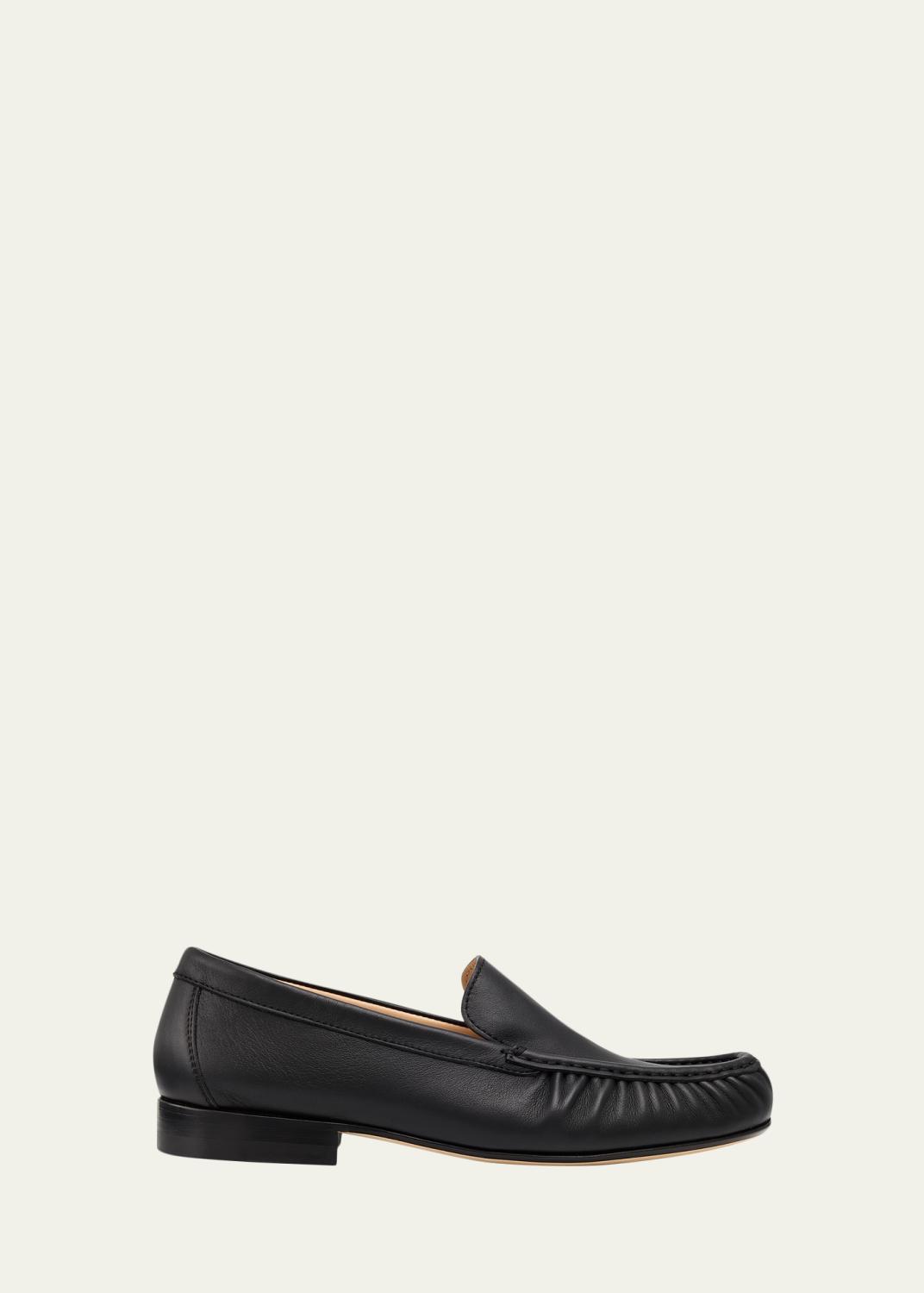 Saint Laurent Le Loafer Eel Leather Penny Loafer Mules - Bergdorf 