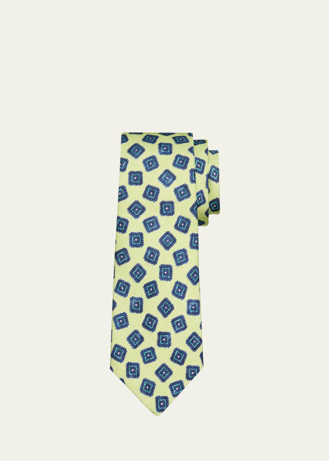 Kiton Men's Tonal Paisley Silk 7-Fold Tie - Bergdorf Goodman