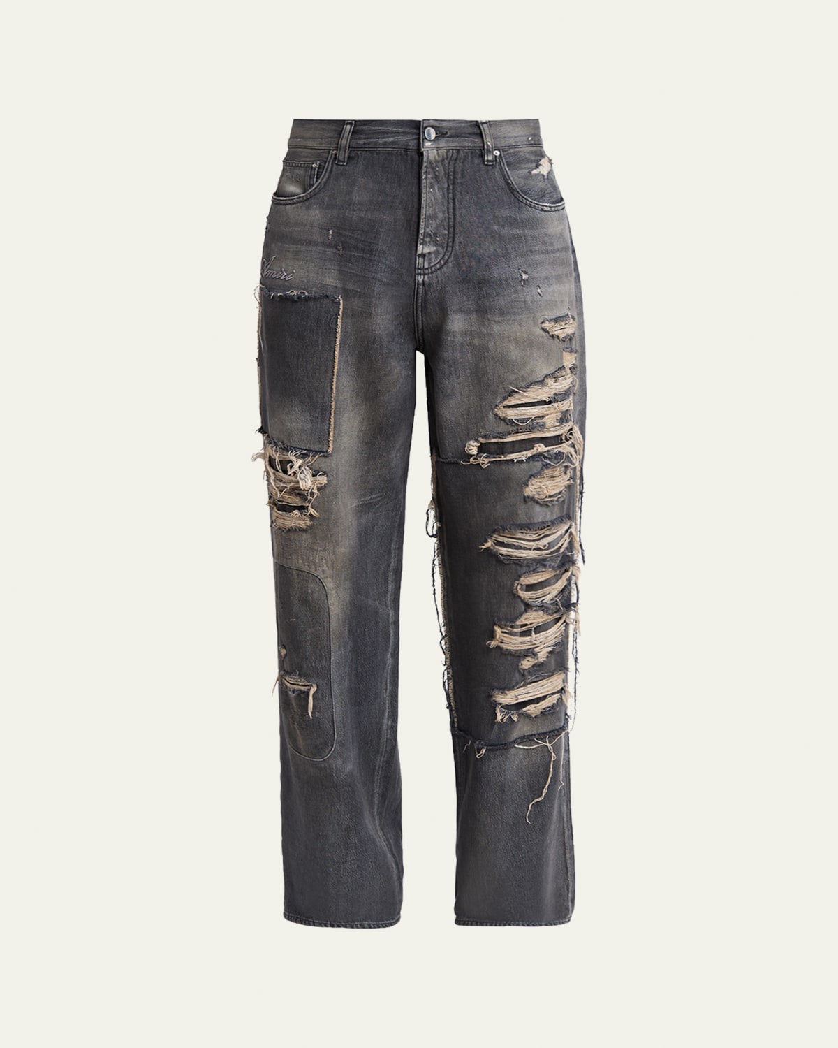 Amiri Men's Amiri Hollywood Studded Stretch Skinny Jeans