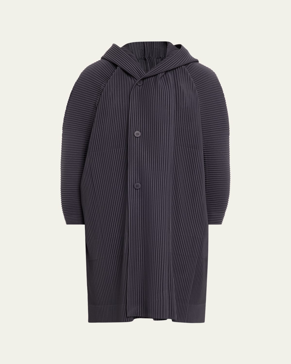  PLISSE ISSEY MIYAKE Press Coat ネイビー Homme Plisse Issey Miyake Men's Navy Edge Pleated Overcoat