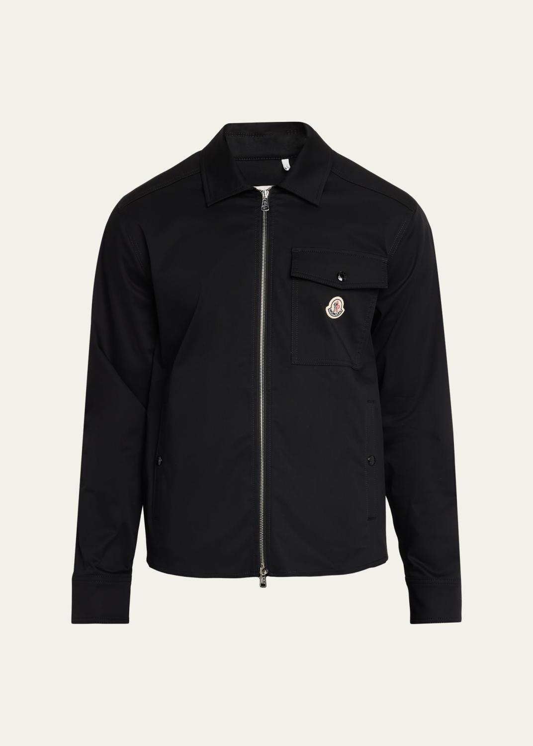 Stone Island Men's Ghost Cotton Zip-Front Shirt Jacket - Bergdorf