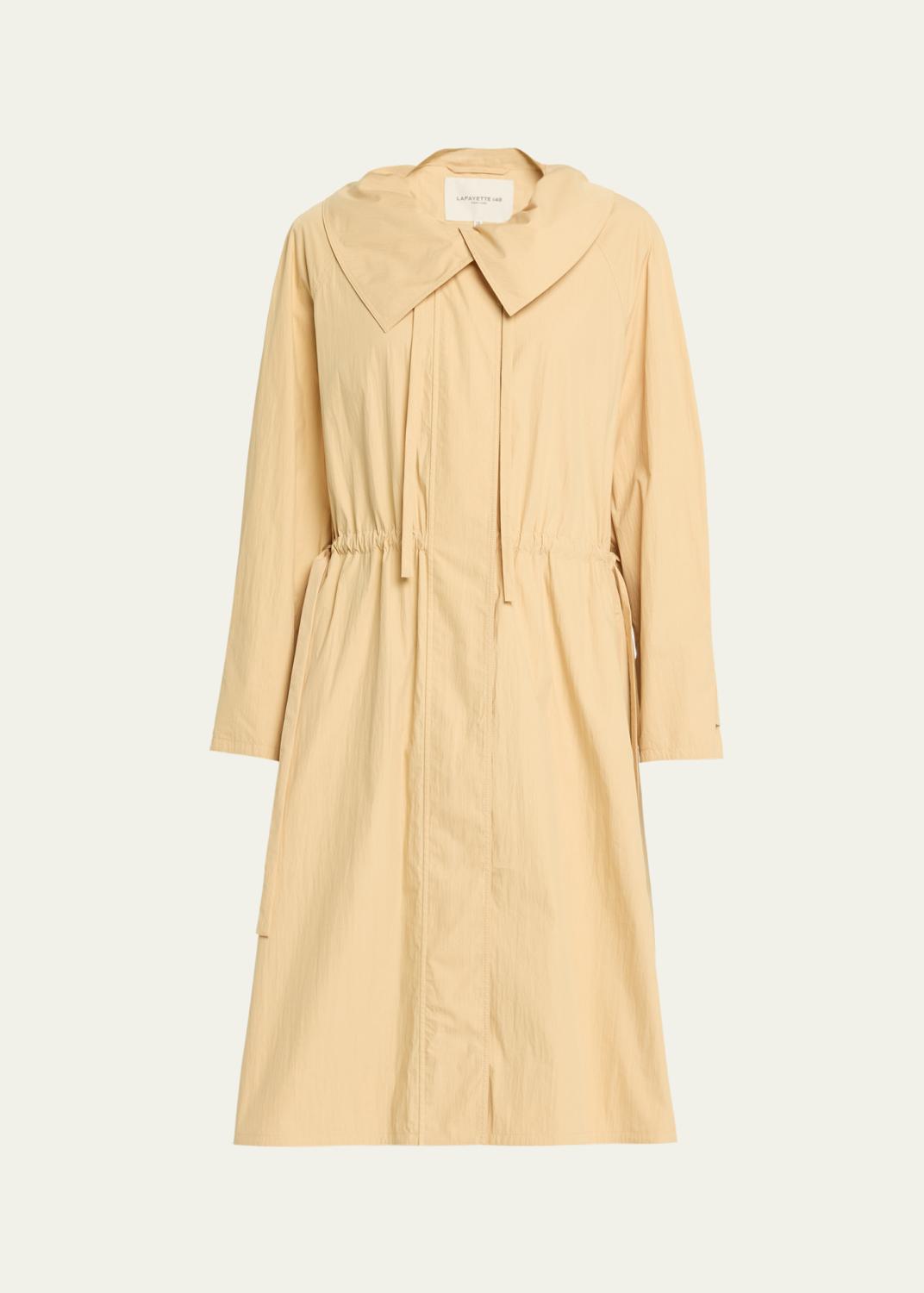 sacai Colorblock Cotton Gabardine Long Trench Coat - Bergdorf Goodman