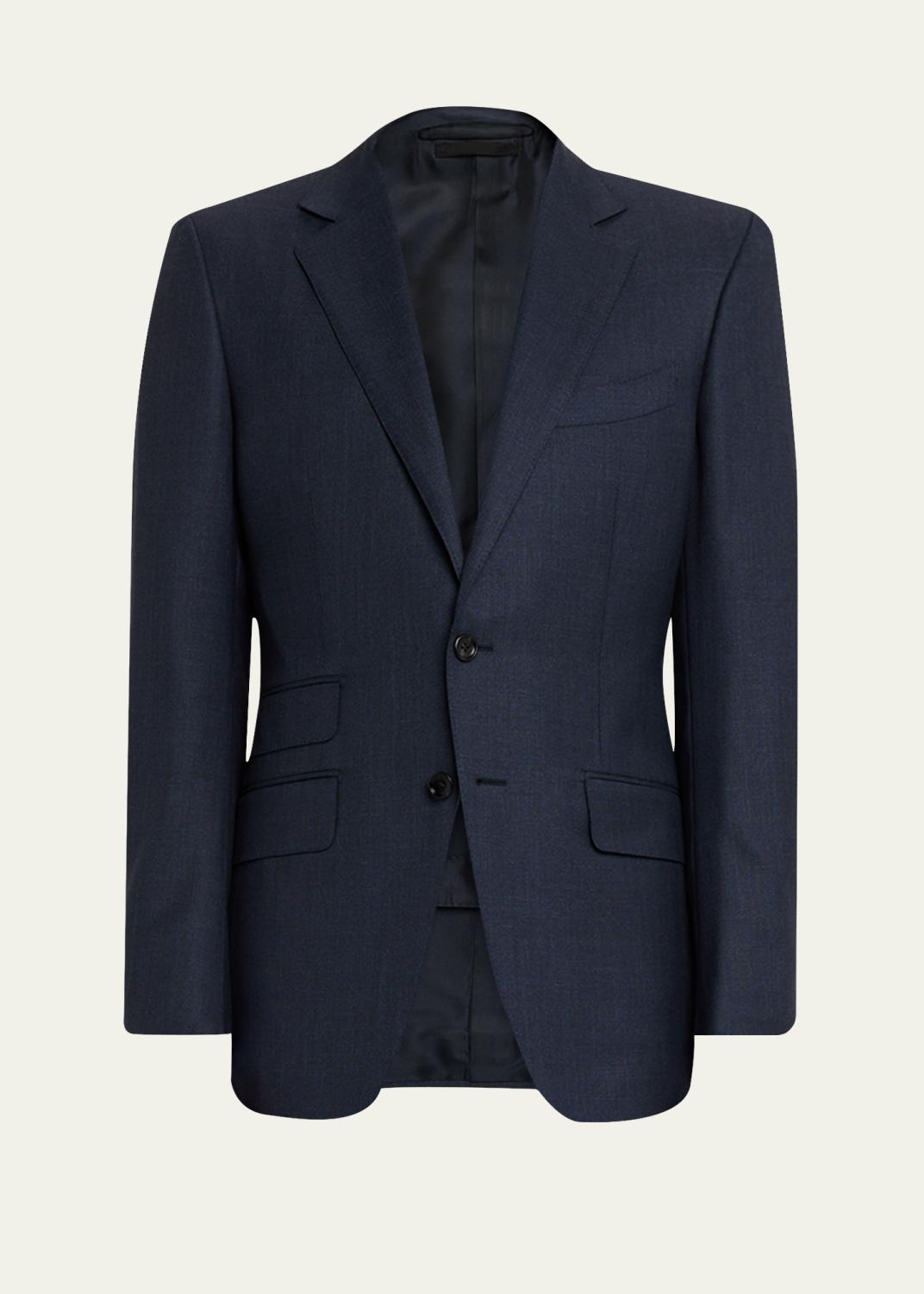Giorgio Armani Men's Heritage Line Chevron Wool and Cashmere