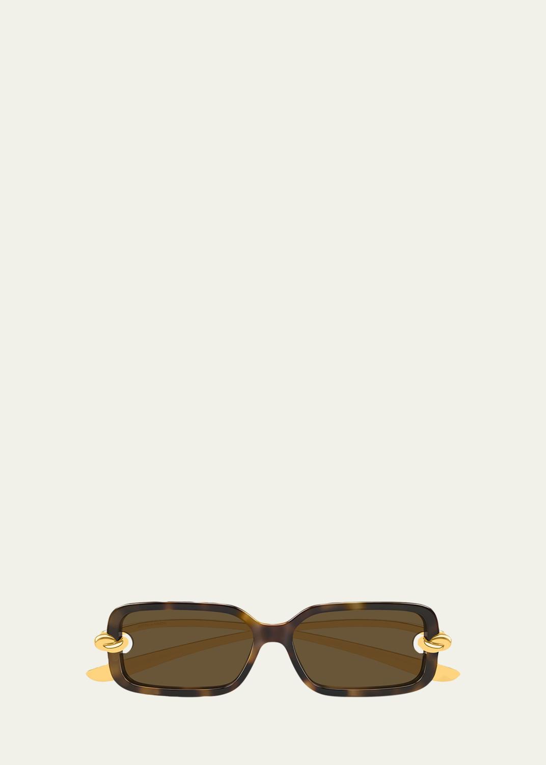 Bottega Veneta BV1368S Cat-Eye Recycled Acetate Sunglasses