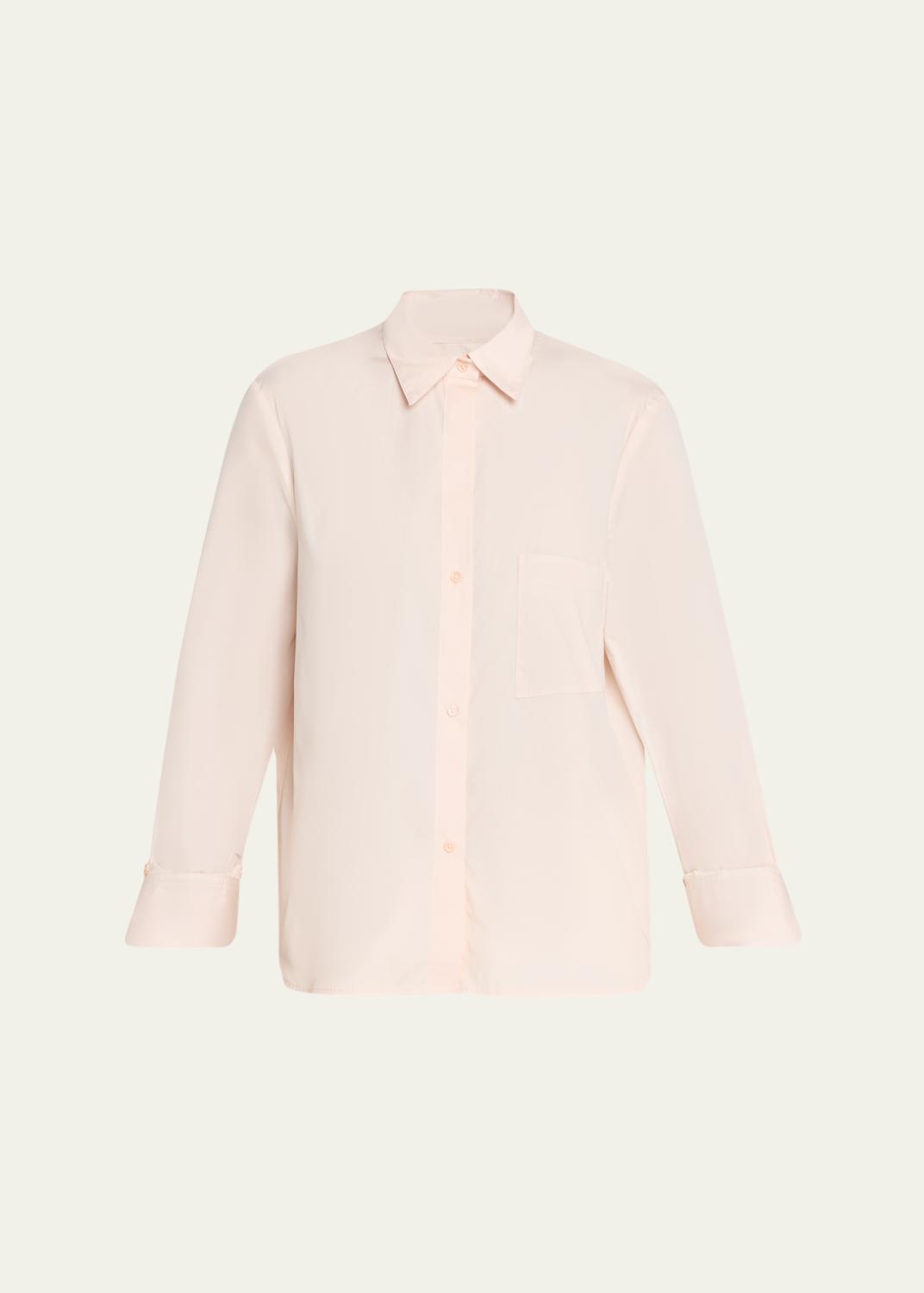 TWP Little Big Joe Suede Button-Front Shirt - Bergdorf Goodman