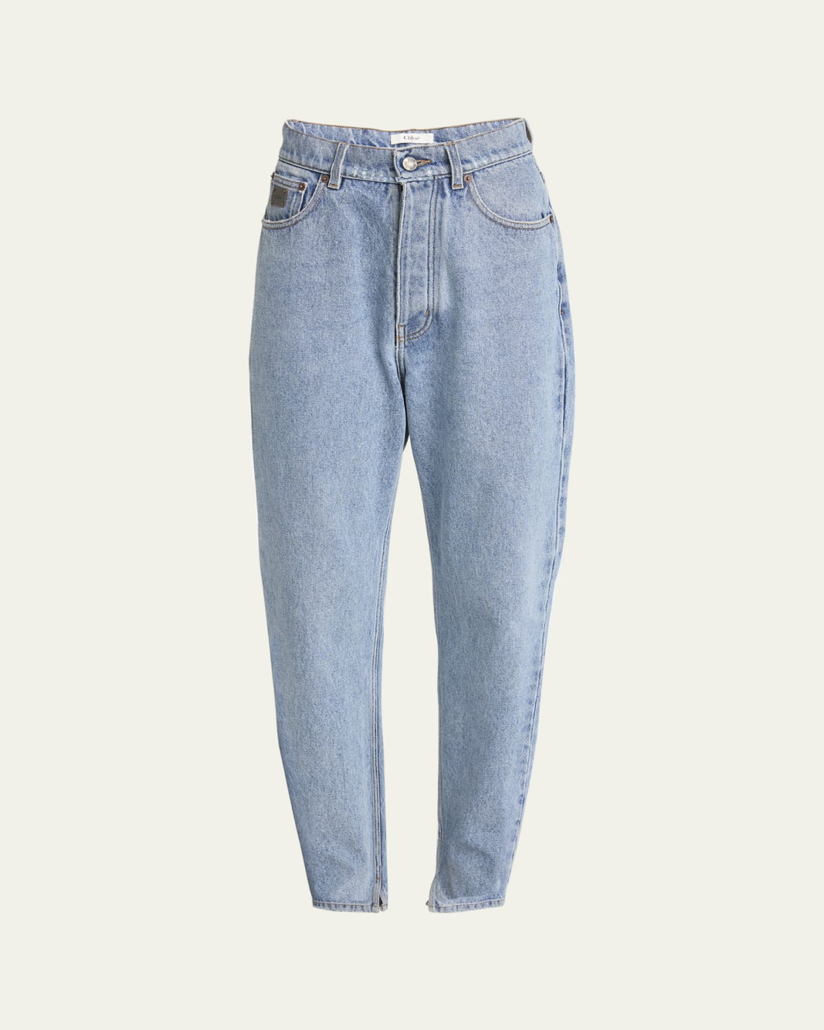 Loewe Draped Loose Mohair Wool Jeans - Bergdorf Goodman