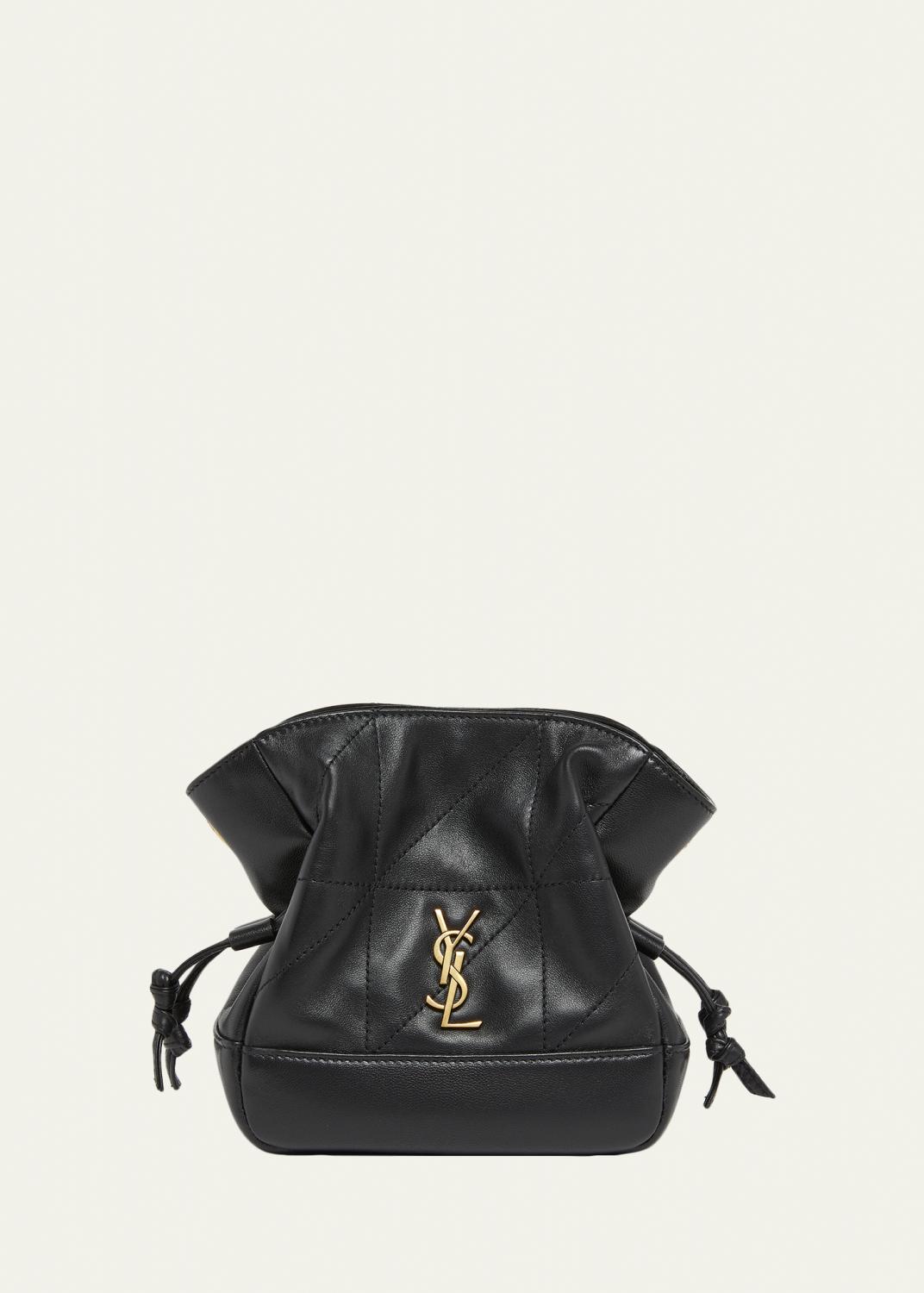 Saint Laurent YSL Envelope Flap Shoulder Bag in Shearling