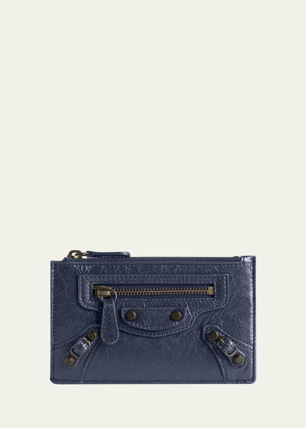 Balenciaga Le City Graphic Leather Long Coin and Card Holder 