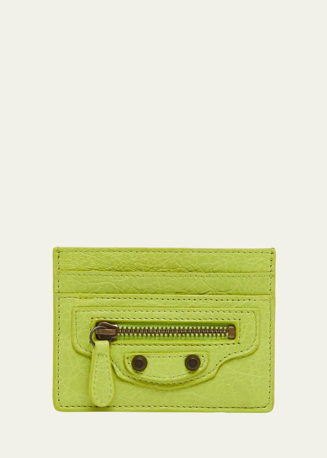 Balenciaga Le City Graphic Leather Long Coin and Card Holder