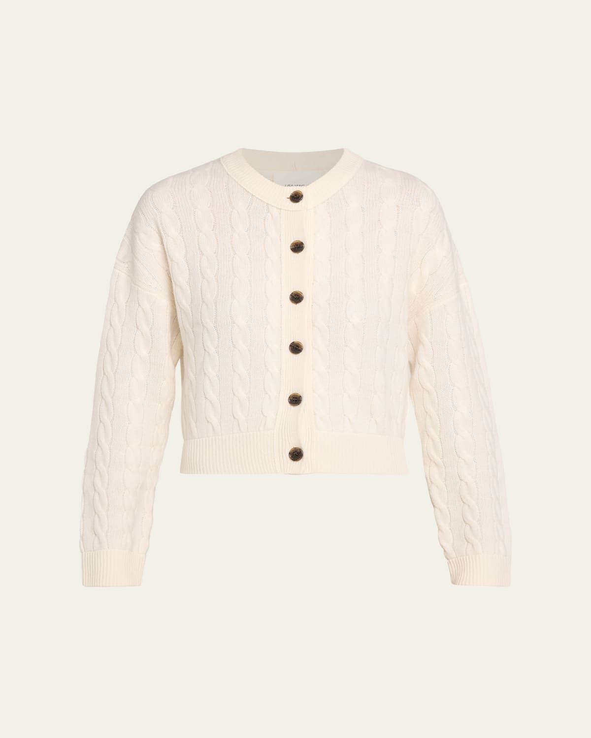 Lisa Yang Azalea Fuzzy Cashmere Crewneck Cardigan - Bergdorf Goodman