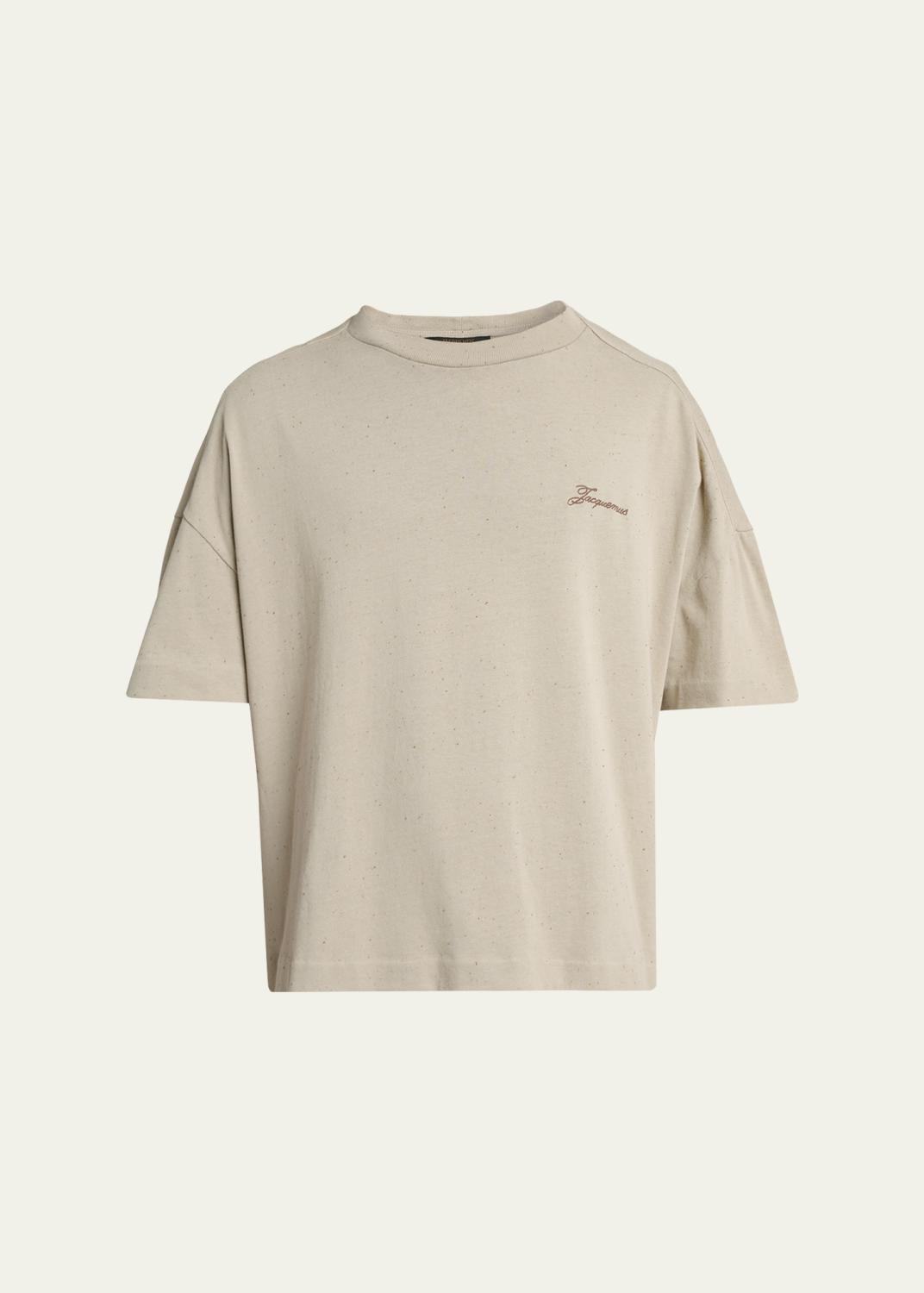 Jacquemus Men's Stazione Logo Patch T-Shirt - Bergdorf Goodman