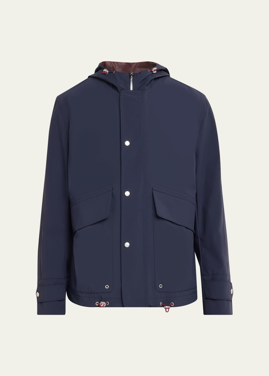Brunello Cucinelli Men's Nylon Full-Zip Blouson Jacket - Bergdorf