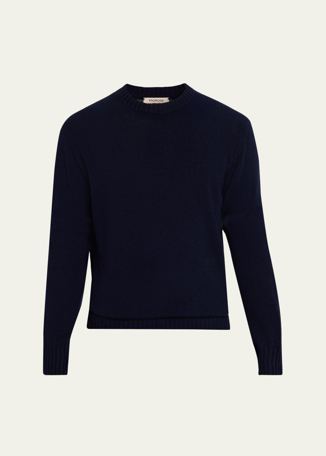 SOPH. モヘアPANELED BORDER CREWNECK KNIT ZANKOV Men's Merino Wool Color-Block Argyle Crewneck Sweater