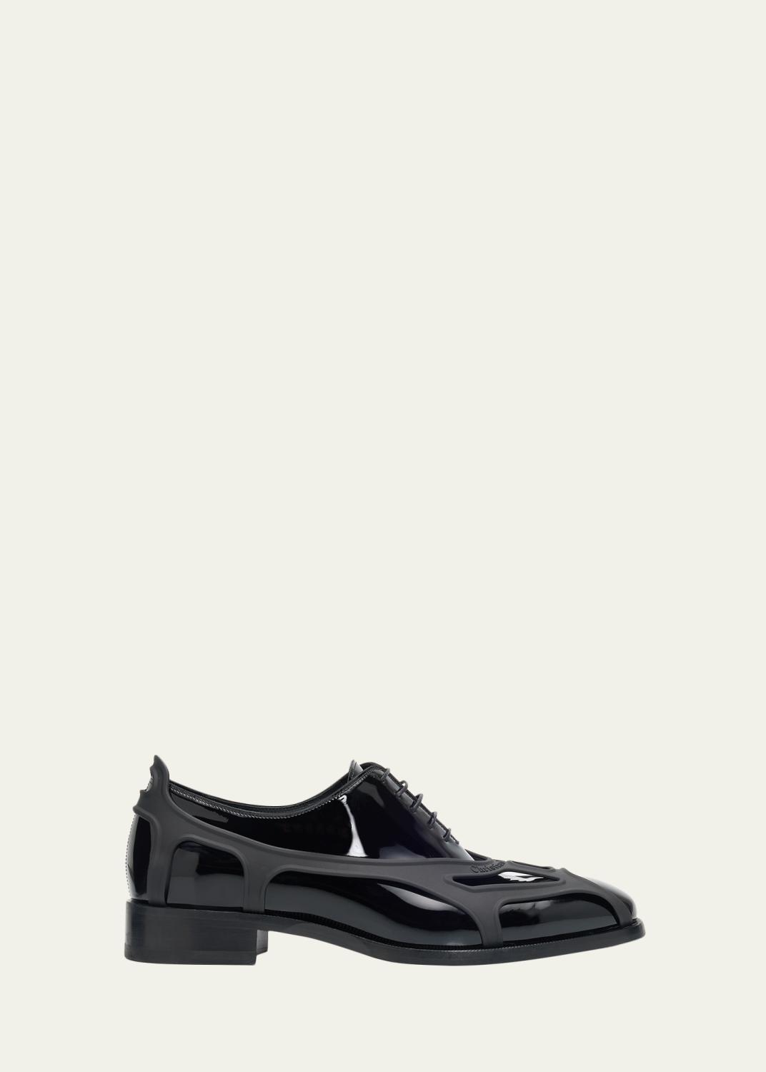 Christian Louboutin Greggo Men's Lace-Up Leather Dress Shoes