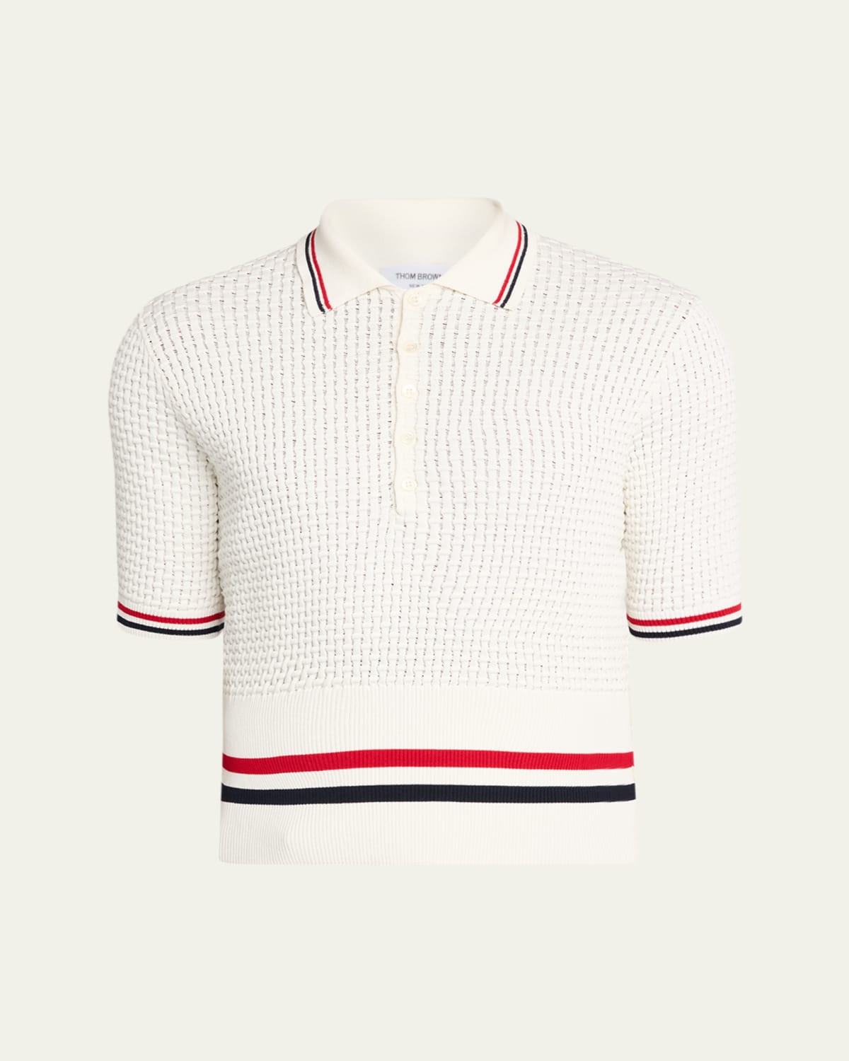 Homme Plisse Issey Miyake Men's Pleated Oversized Polo Shirt
