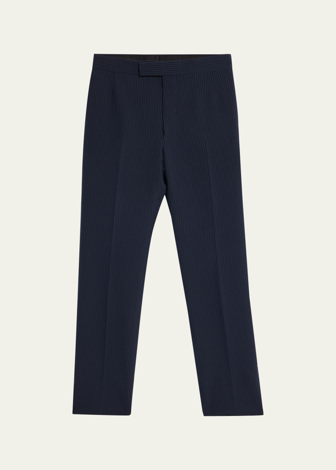 LEMAIRE Men's Tropical Polyester and Wool Pleated Pants - Bergdorf