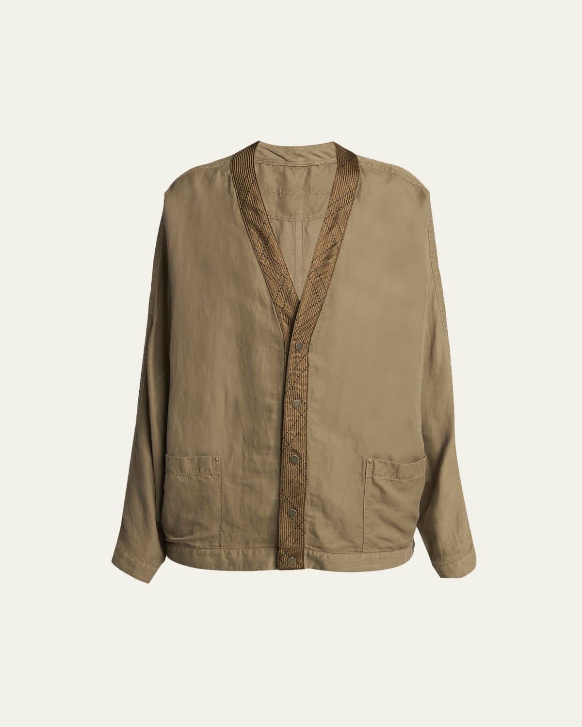 Giorgio Armani Fitted Nappa Leather Jacket - Bergdorf Goodman