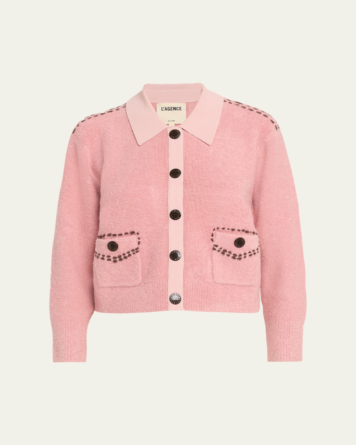 Theory V-Neck Button-Front Regal Wool Cardigan - Bergdorf Goodman