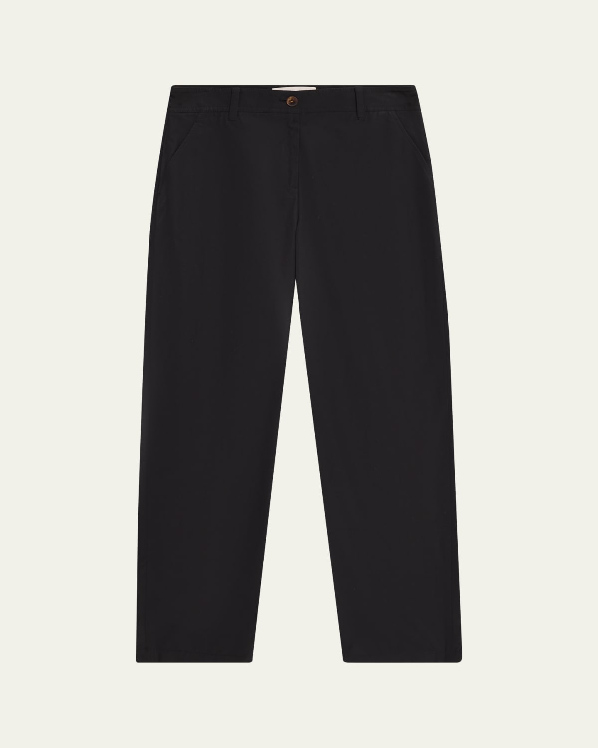 SACAI Belted Cotton Chino Barrel-Leg Crop Pants - Bergdorf Goodman
