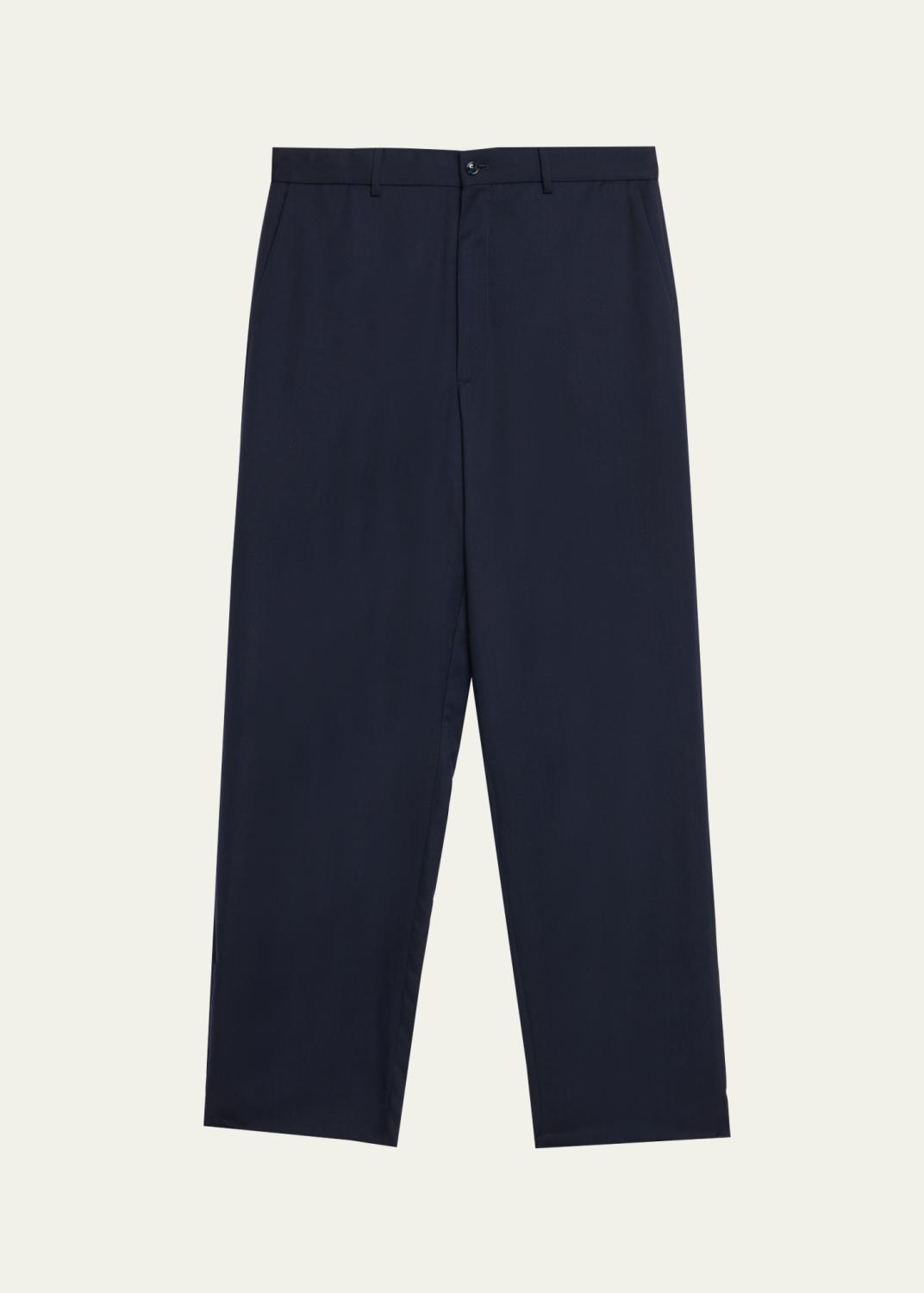 Giorgio Armani Men's Loose-Fit Seersucker Pants - Bergdorf Goodman