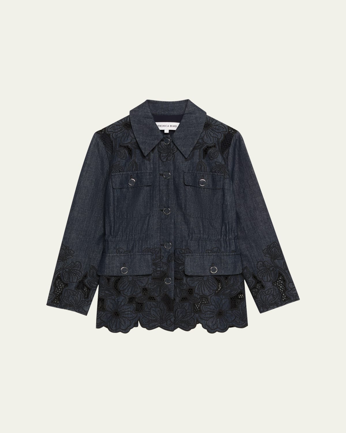 Veronica Beard Langham Dickey Coat with Removable Collar