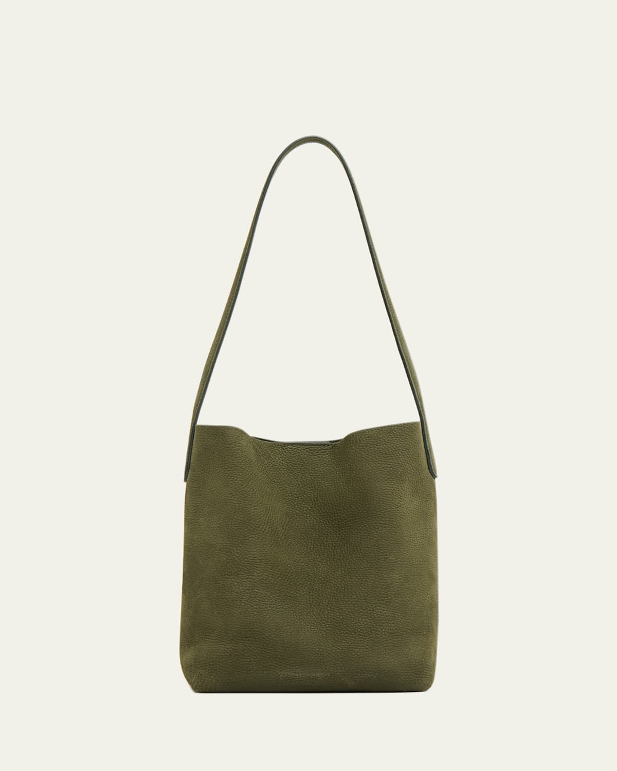 Mansur Gavriel Gaia Zip Leather Shoulder Bag - Bergdorf Goodman