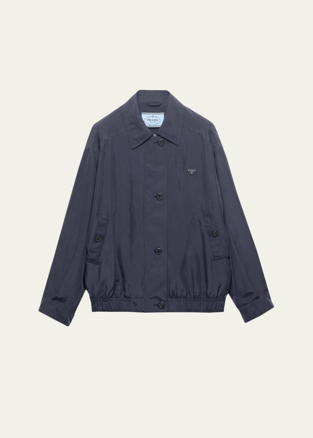 sacai 22ss Suiting Mix Jacket ネイビー/グレー sacai Mixed-Media Suiting Bomber Jacket - Bergdorf Goodman