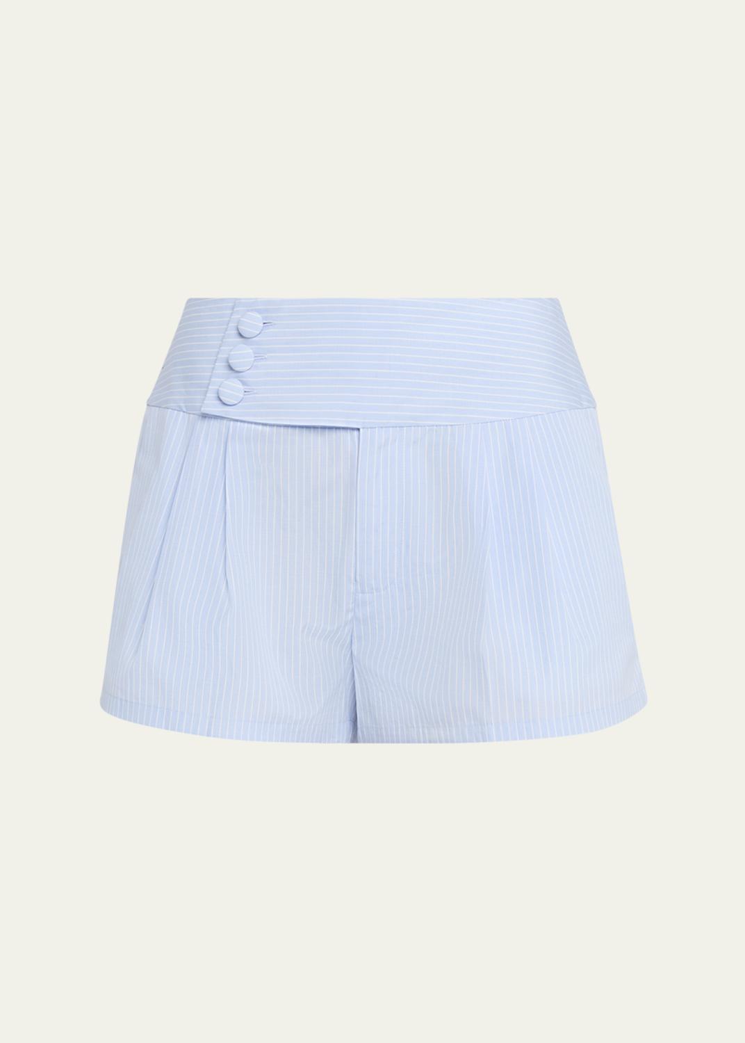 sacai Nylon Twill Double-Waistband Suiting Shorts - Bergdorf Goodman