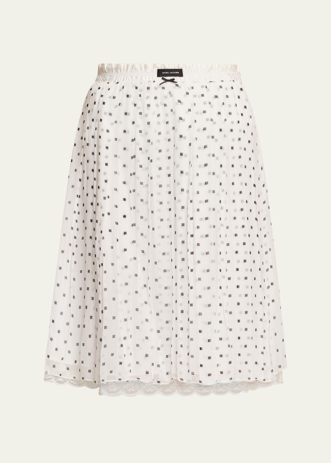 Marc Jacobs Argyle Patchwork Denim Mini Skirt - Bergdorf Goodman