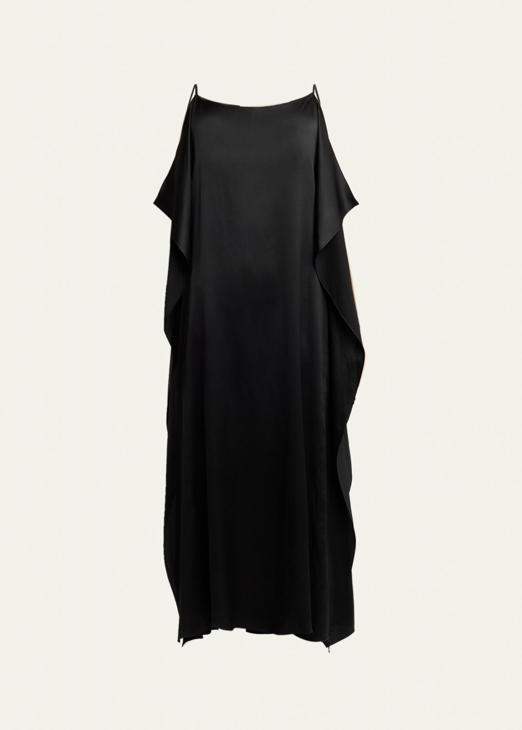 Johanna Ortiz Interdimensional Silk Crisscross Cap-Sleeve Maxi