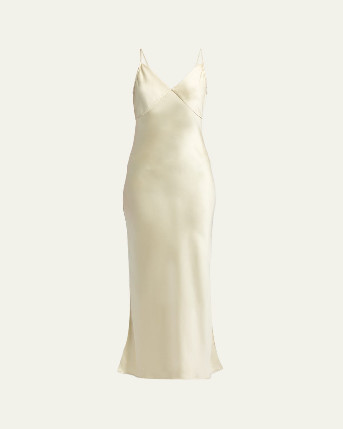 khaite aminah silk slip dress Khaite Aminah Silk Slip Dress In Black - 60% Off